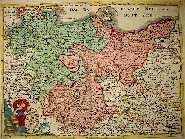 Baeck Elias (1679-1747) Circulus Saxoniae Superioris et Inferioris 1748 Augsburg 